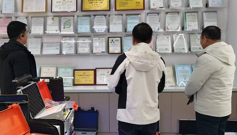 武漢雷科電力接待東莞客商考察配電設(shè)備